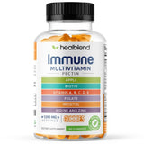 healblend gommes multivitaminées pour adulte, emballage portable, pratique en déplacement.