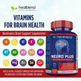 Healblend Neuro Plus : focus et concentration, idéal lors d'études ou travail.