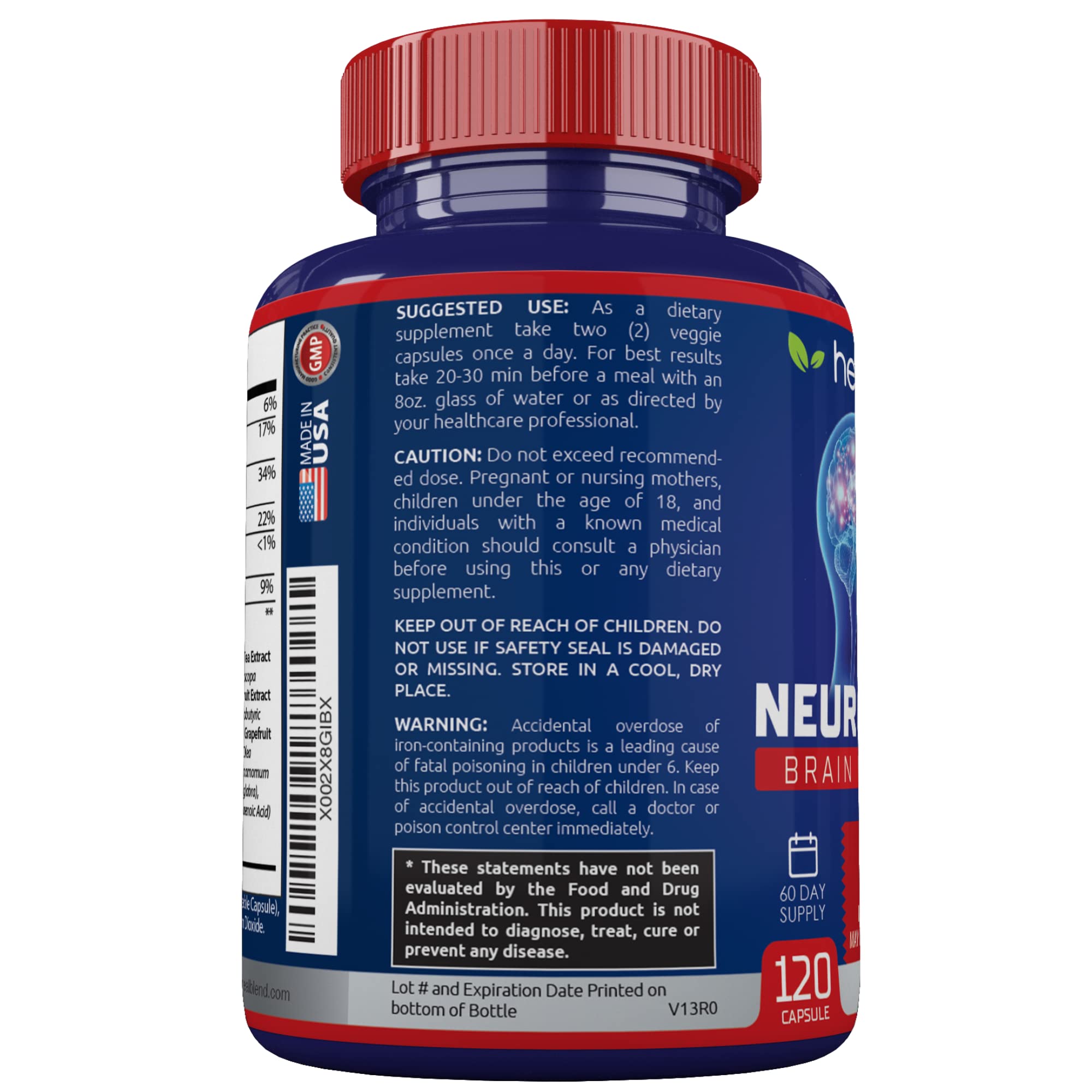 Healblend Neuro Plus : routine quotidienne pour le bien-être cérébral et la performance.