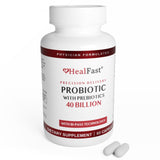 HealFast Probiotique 40 Milliards CFU dans bouteille, soutien digestif potentiel