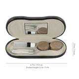 Healifty design 2-en-1 pour lunettes et lentilles, rangement pratique.