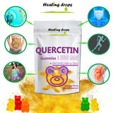 HEALING DROPS Quercétine – gommes rouges faciles à mâcher pour tous les jours.