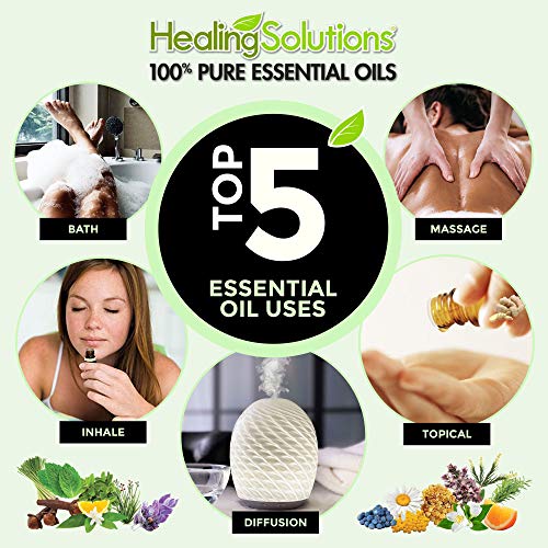 Ambiance bain relaxant avec huile lavande Healing Solutions.