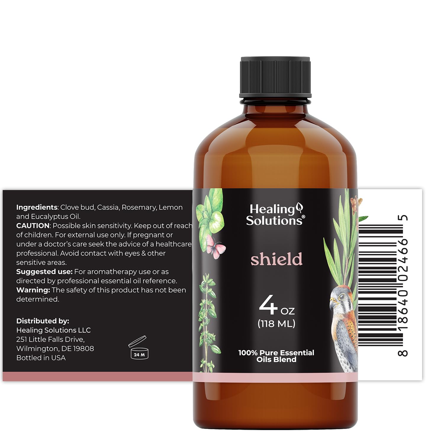 Shield Blend Healing Solutions, aromathérapie hivernale dans le diffuseur pour bien-être.