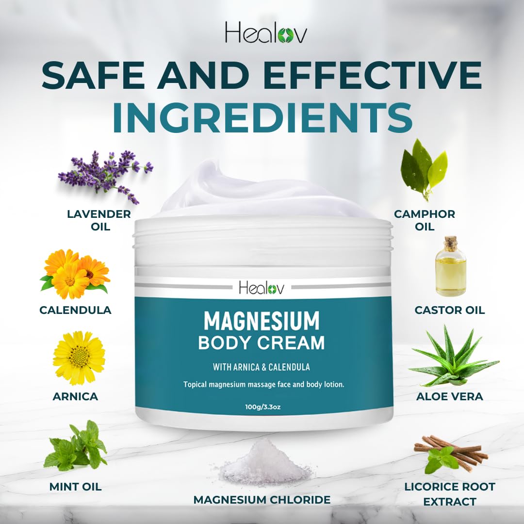 Healov Lotion magnésium: soin quotidien pour jambes et articulations