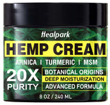 Crème Healpark au chanvre - pot prêt à l application pour usage quotidien.
