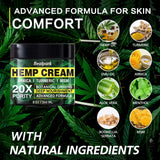 Texture onctueuse de la crème Healpark au chanvre.