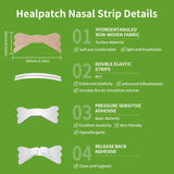 HealPatch bandes nasales – confort nocturne avec maintien fiable pour une nuit paisible.