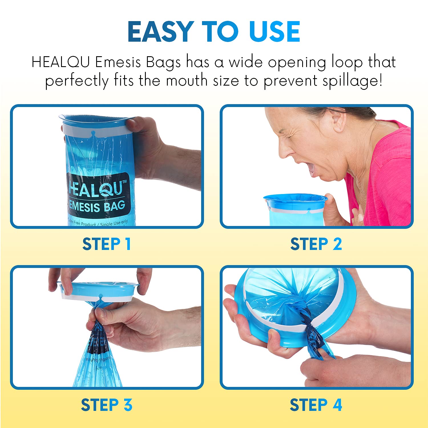 Healqu capacite 1000ml – volume généreux pour gérer les nausées en voyage