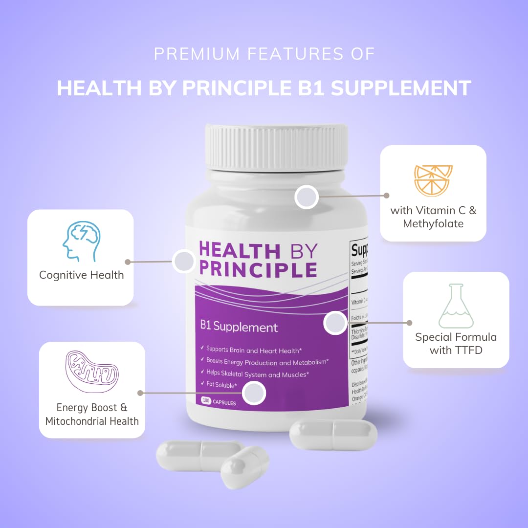 HEALTH BY PRINCIPLE B1: tableau-ingrédients avec B1 et vitamine C