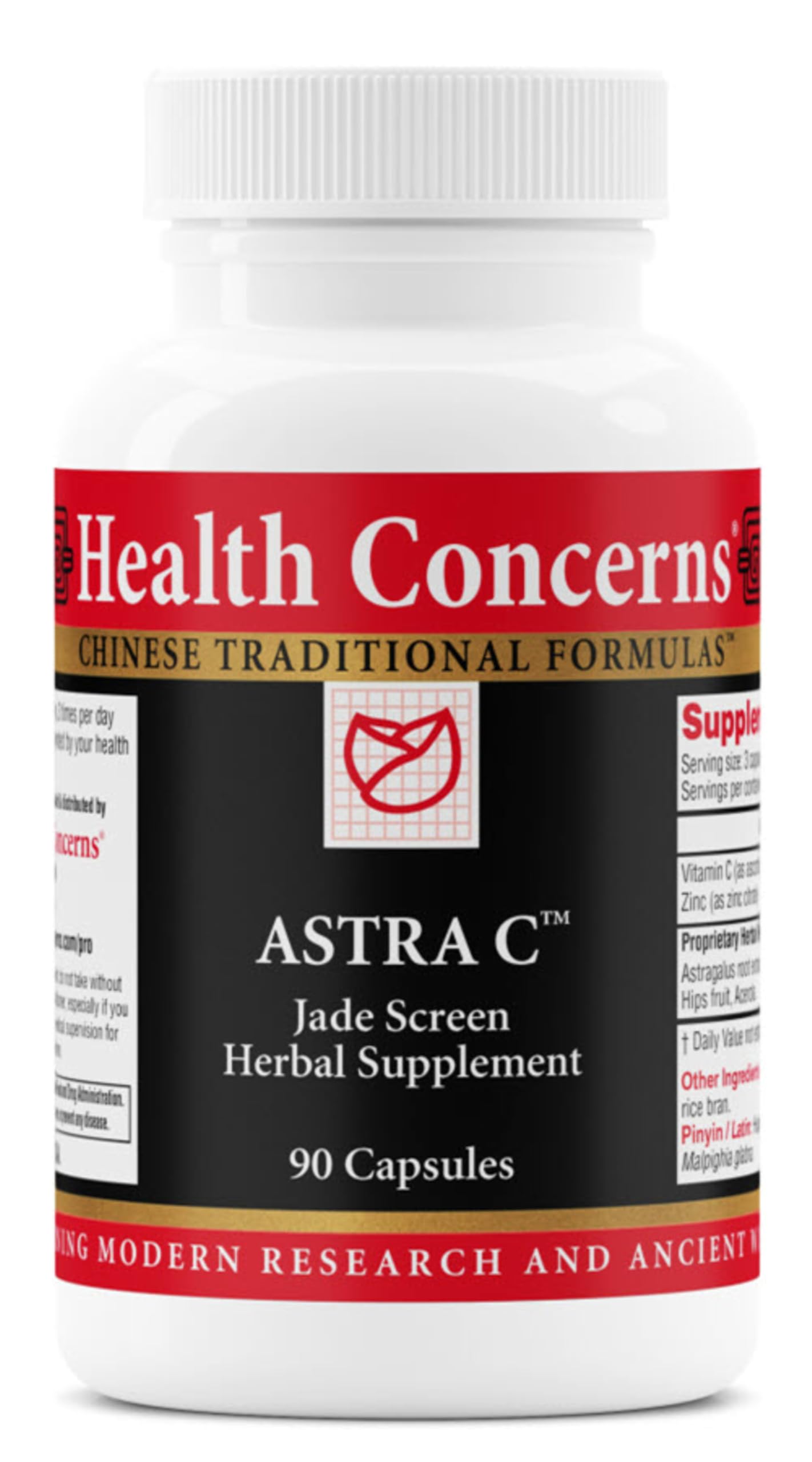 Health Concerns Astra C - bouteille avec capsules, soutien potentiel immunitaire.