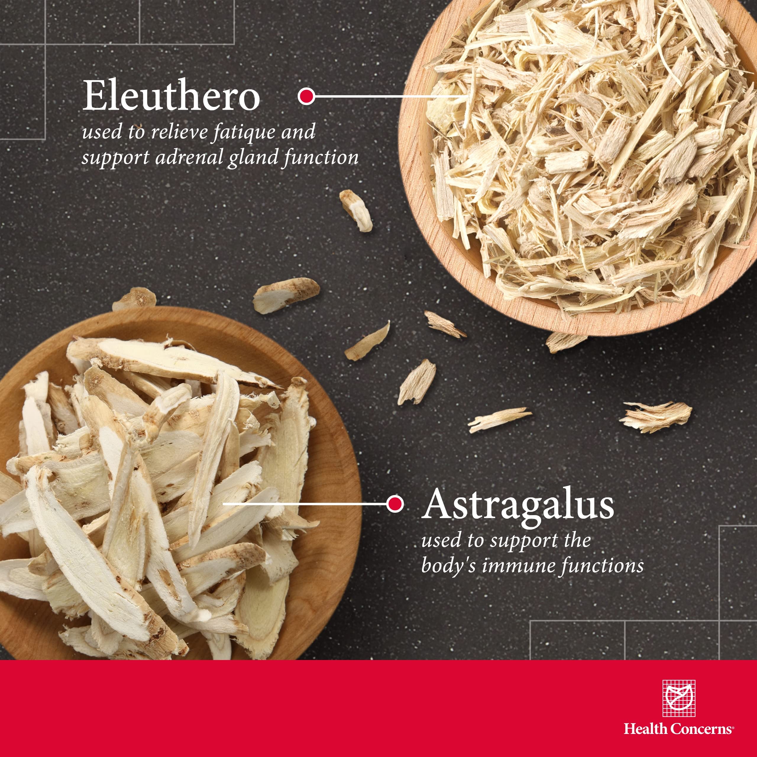 Health Concerns Astra 8: astragale et ginseng, ingrédients clés.
