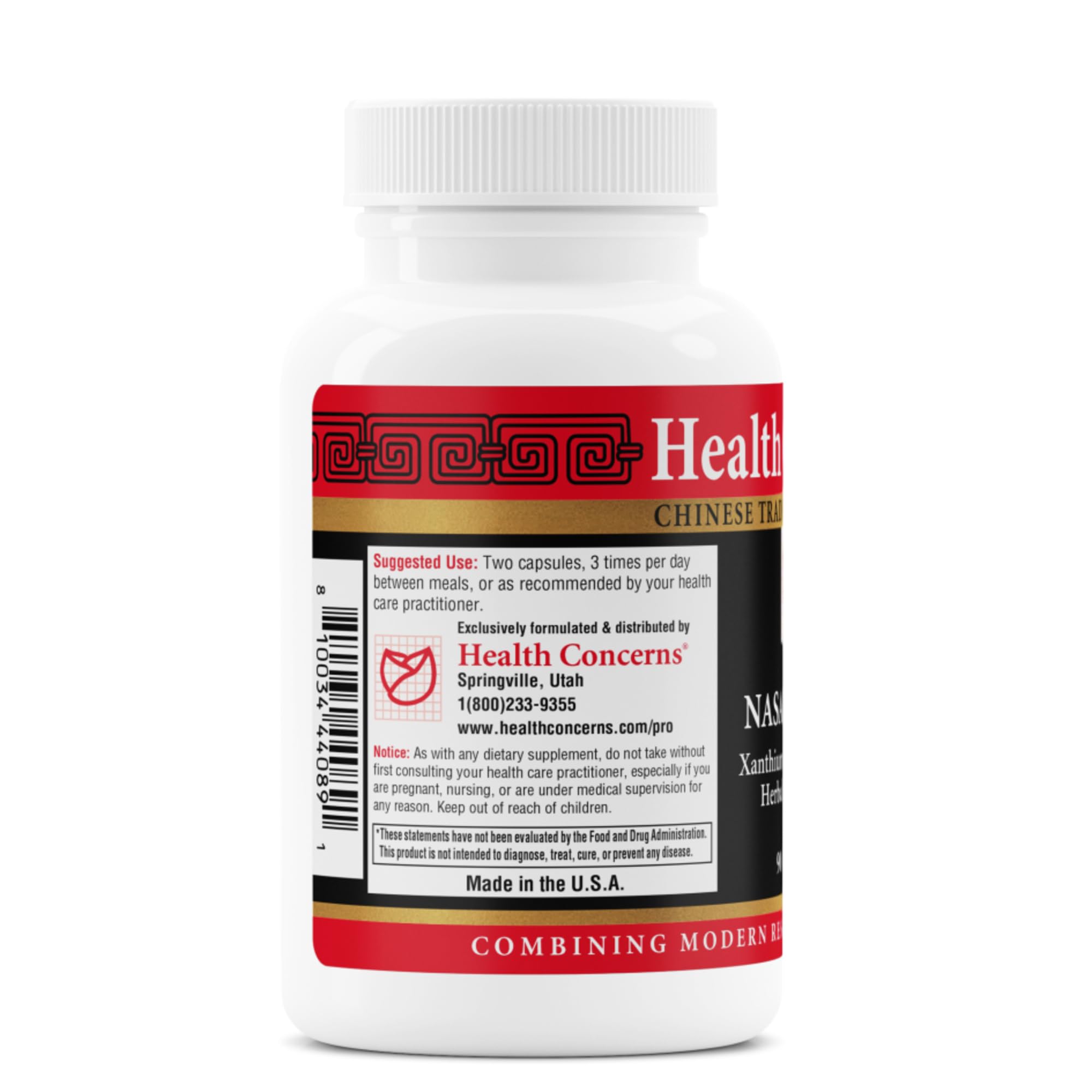 Health Concerns Nasal Caps 2 – Emballage: conditionnement pratique de 90 capsules.