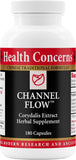 Health Concerns Channel Flow: bouteille de 180 capsules pour le confort quotidien.
