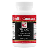 Health Concerns Channel Flow – bouteille de capsules prête à l’emploi, soutien musculaire et confort quotidien.