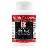 Health Concerns Cramp Bark Plus – Bouteille, soutien du confort menstruel et équilibre quotidien.