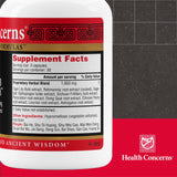 Health Concerns Lily Bulb Formula: bulbe de lis et réglisse pour le confort potentiel des voies respiratoires.