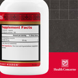 Health Concerns Serramend capsules visibles, idéal pour le dosage quotidien.
