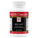Health Concerns Shu Gan – Bouteille 90 capsules: soutien quotidien du foie et de la digestion.