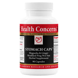 Bouteille Health Concerns Stomach Caps prête à soutenir le confort digestif.