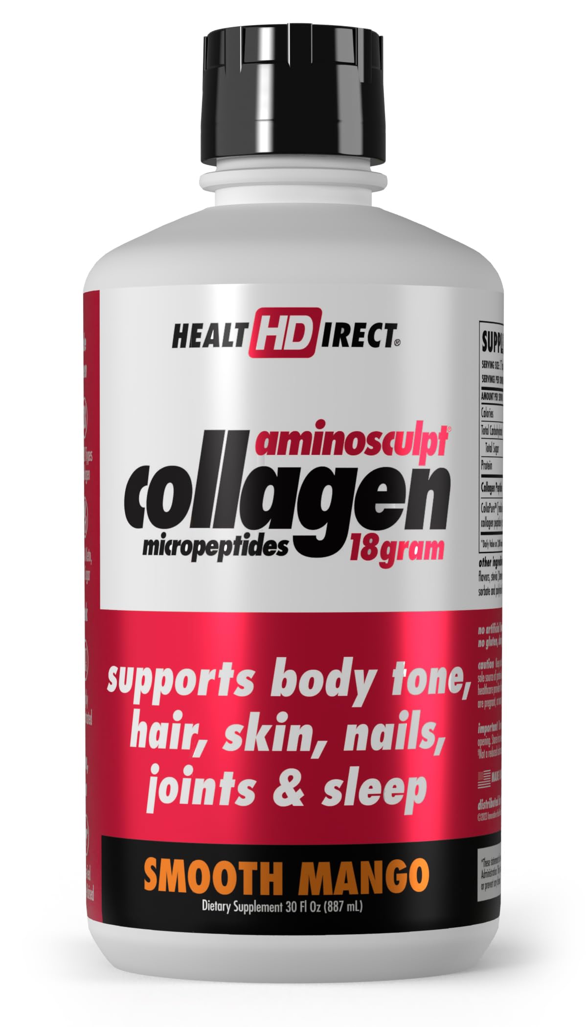 HEALTH DIRECT AminoSculpt bouteille prête à boire sans sucre pour usage quotidien.