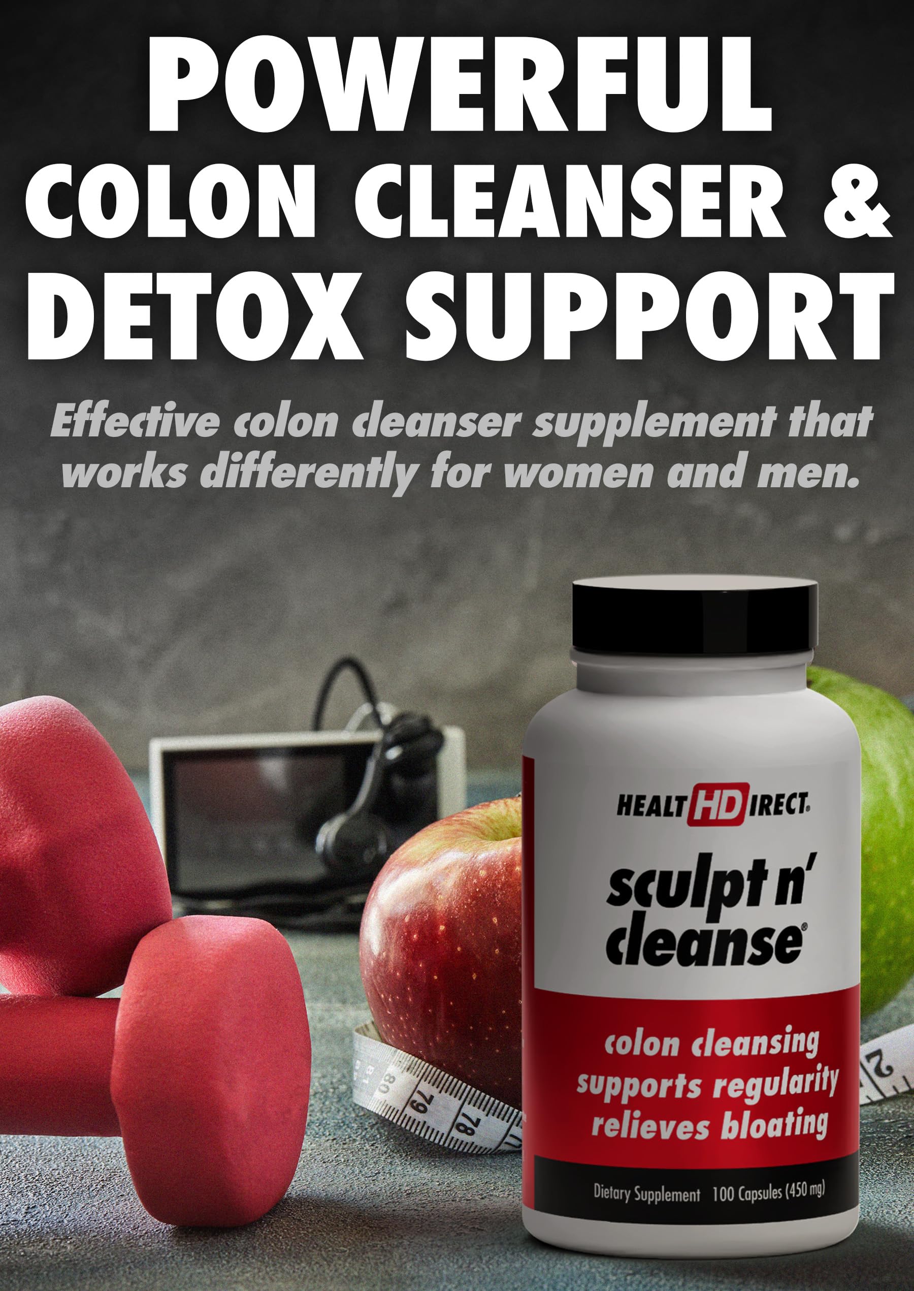 Sculpt n' Cleanse HEALTH DIRECT, gélules végétariennes faciles à intégrer au quotidien.