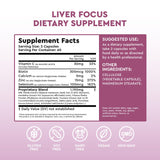 Health Focused Liver Focus: gélules faciles à intégrer à la routine quotidienne pour l'énergie