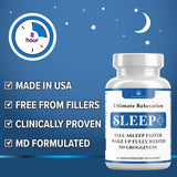 Health Heals Relaxation Sleep Aid, utilisation avant coucher, favorise un endormissement paisible.