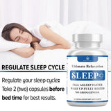 Health Heals Relaxation Sleep Aid, tableau ingrédients, liste des actifs calmants.
