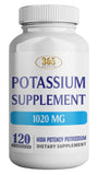 HEALTH LFE Potassium Bicarbonate — bouteille posée, soutien potentiel des fonctions corporelles.