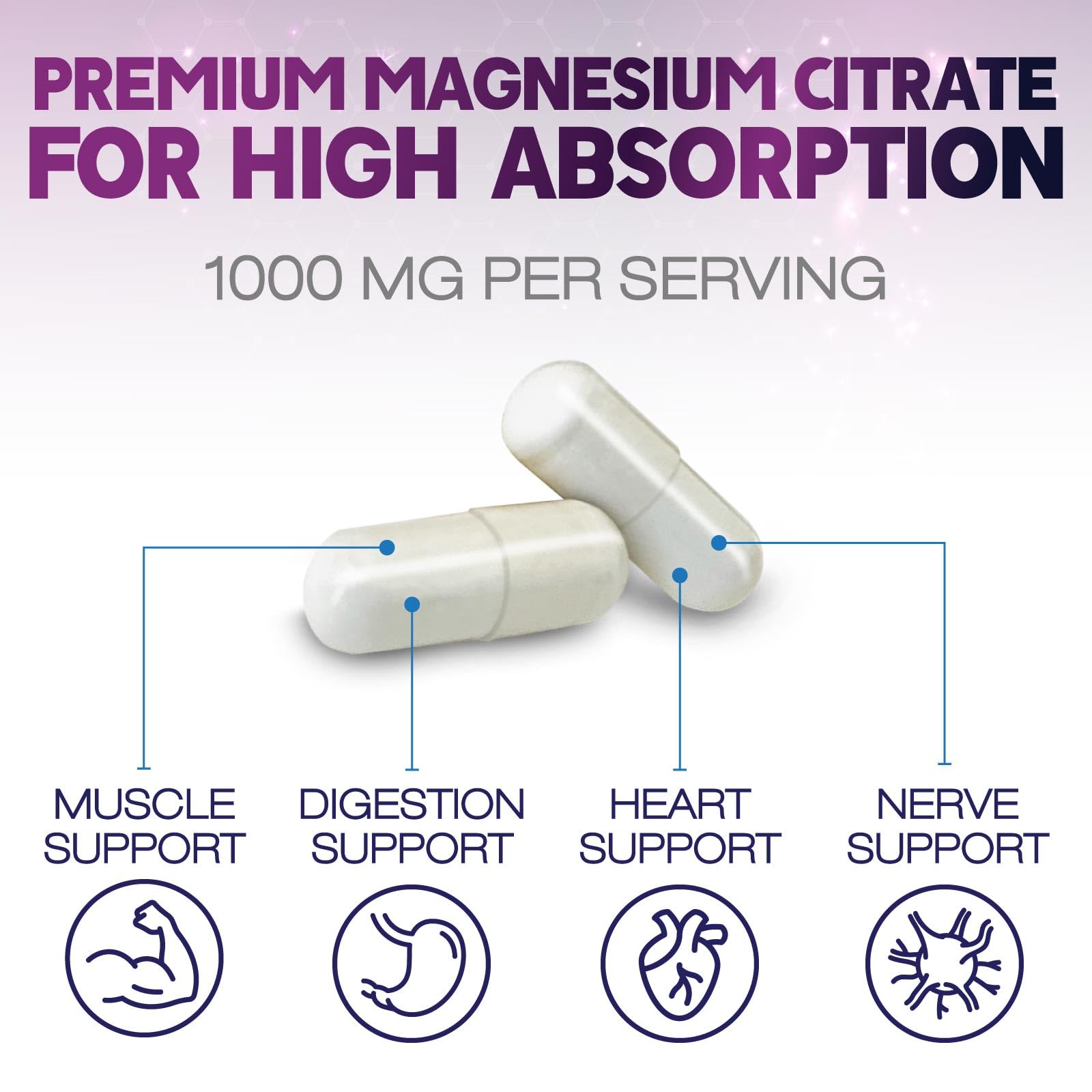 Étiquette lisible Health Nutrition Naturals, dosage clair.