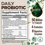 Capsules probiotiques Health Nutrition Naturals faciles à avaler, usage quotidien.