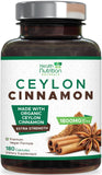 Health Nutrition Naturals Cannelle de Ceylan capsules sur bouteille pour énergie et antioxydants