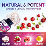 Capsules Health Nutrition Naturals D-Mannose prêtes à une utilisation quotidienne.