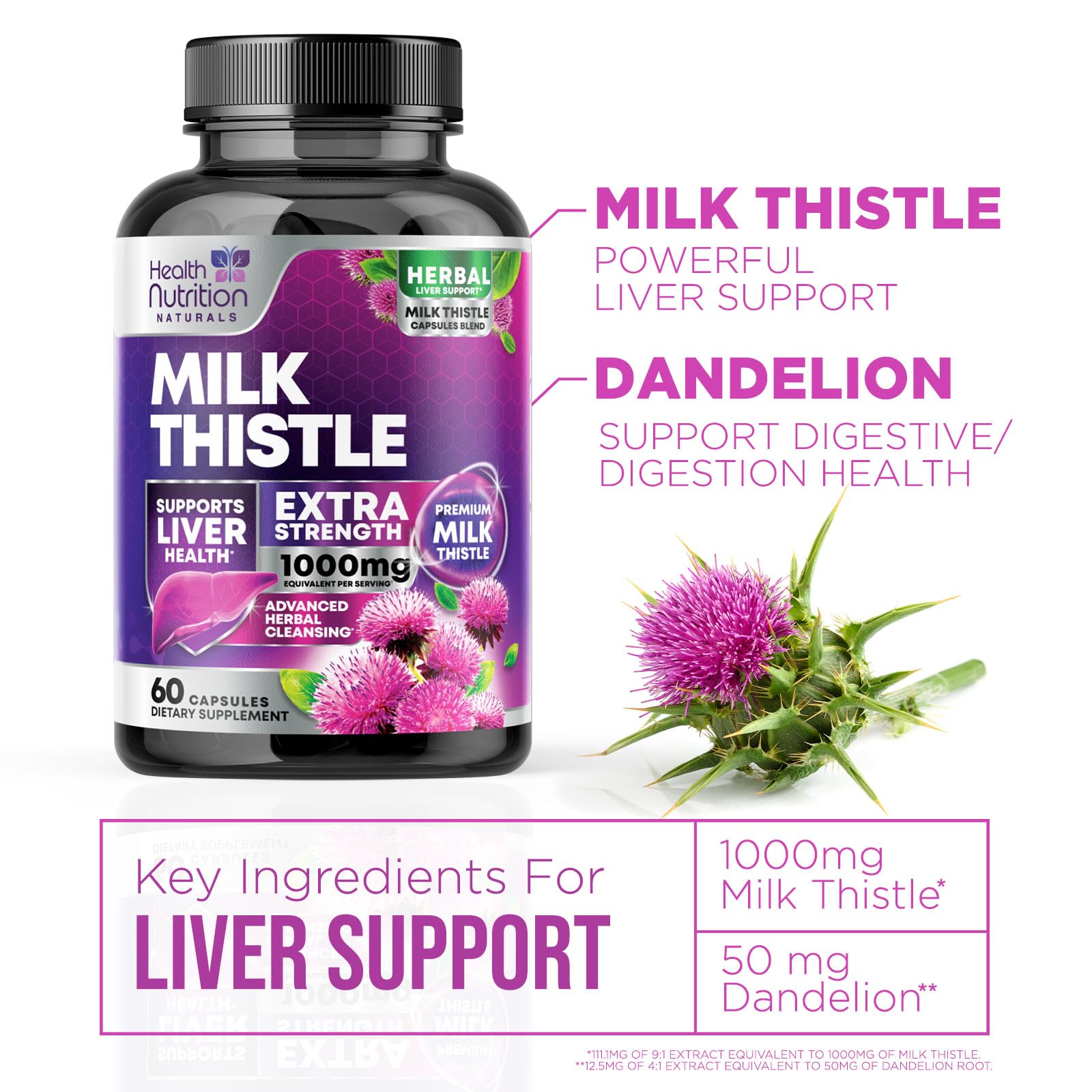 Health Nutrition Naturals etiquette produit : informations claires et sûres.