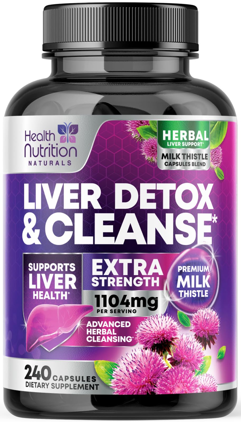 Health Nutrition Naturals Gentle Liver Cleanse Bouteille: soutien foie et détox naturelle au quotidien
