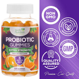 Gommes probiotiques multi-souches Health Nutrition Naturals, santé intestinale.