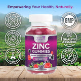 Health Nutrition Naturals gommes zinc 50 mg arôme fruits rouges délicieux