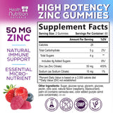 Health Nutrition Naturals gommes zinc 50 mg bouteille prête à l'emploi
