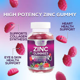 Health Nutrition Naturals gommes zinc 50 mg format portable