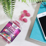 Health Nutrition Naturals gommes zinc 50 mg prise simple sans pilules
