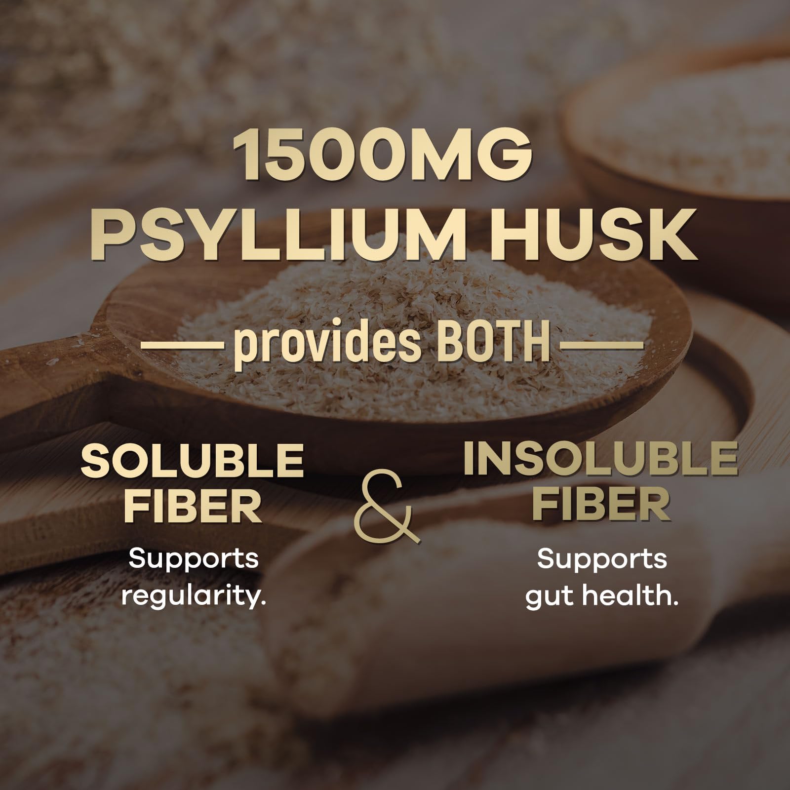 Health Nutrition Naturals Psyllium Husk Capsules 1500mg - Fibre végétale naturelle pour le quotidien.