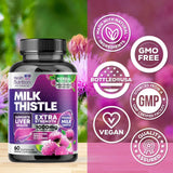 Health Nutrition Naturals silymarine Marianum : soutien hépatique naturel.