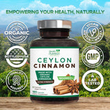 Health Nutrition Naturals Cannelle de Ceylan capsules vegan sans gluten