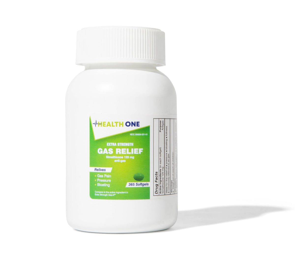 HEALTH ONE relief gaz – bouteille de gélules molles prête à l'emploi pour après repas