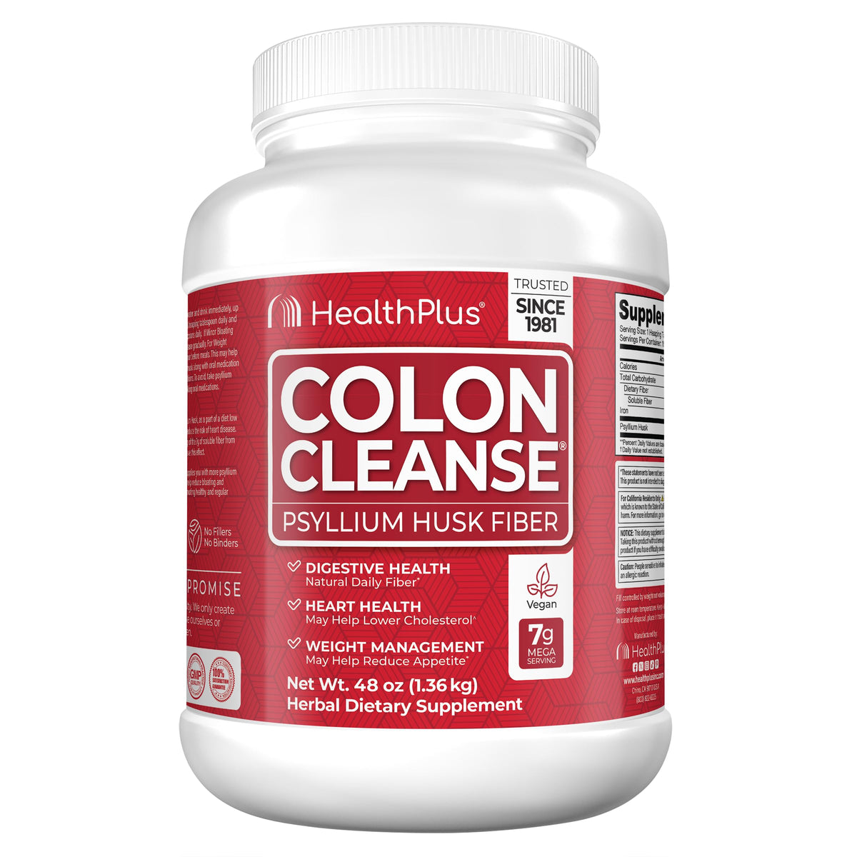 Health Plus Colon Cleanse dans la bouteille, soutien potentiel à la régularité.
