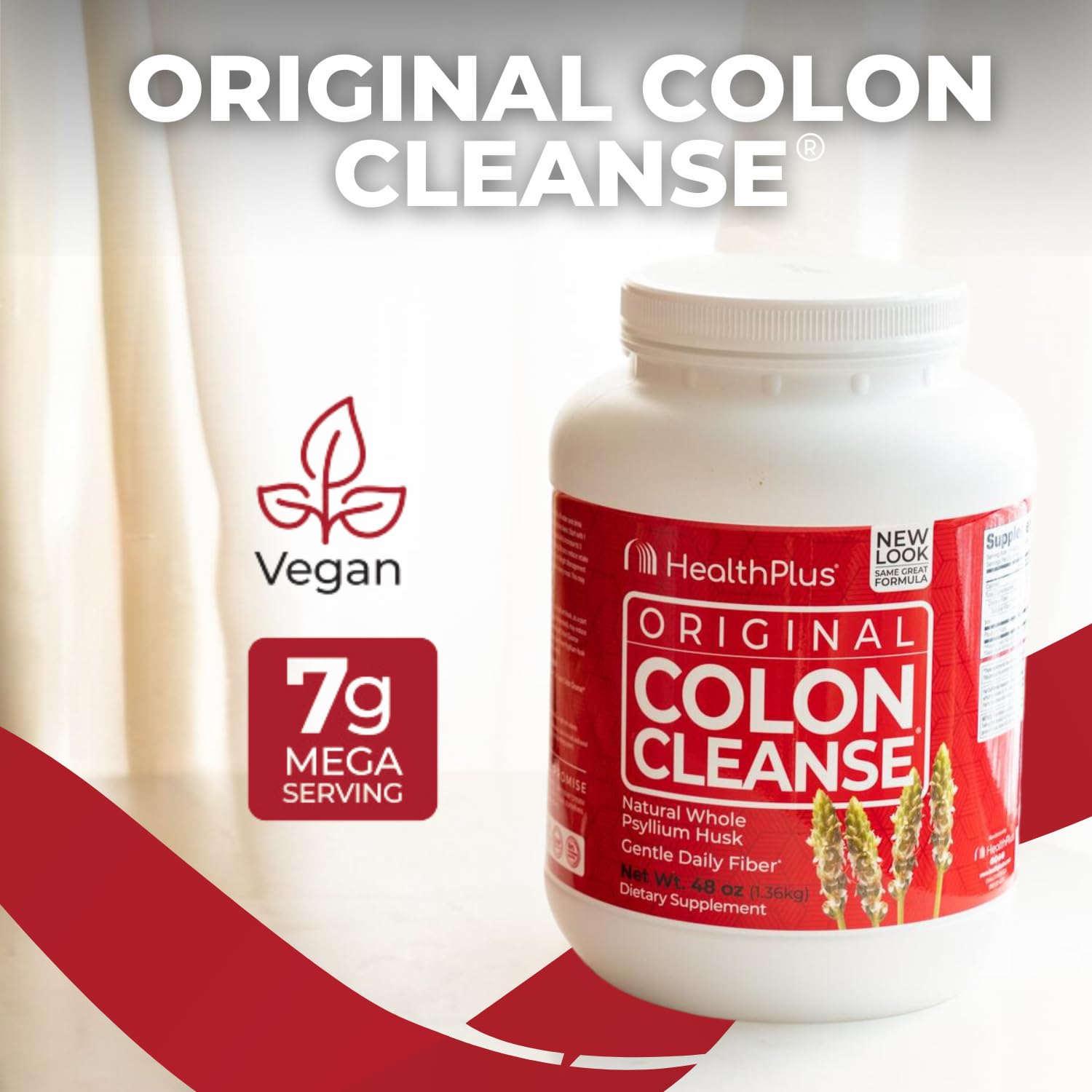 Cuillère-dose Health Plus Colon Cleanse, précision pratique pour une portion quotidienne.