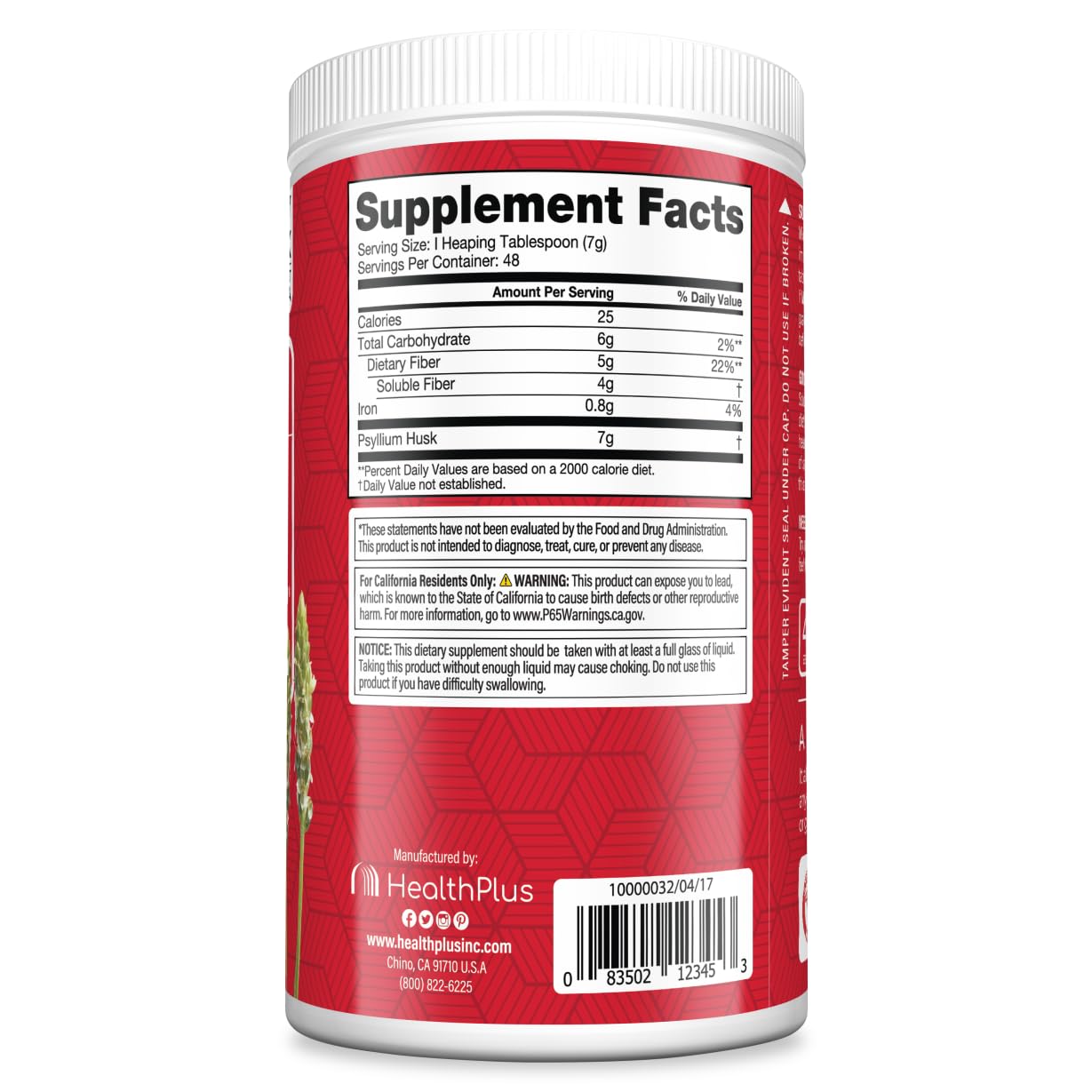 Cuillère-doseuse Health Plus Colon Cleanse facilitant la préparation rapide