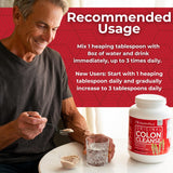 Emballage Health Plus Colon Cleanse, emballage recyclable et sans allergènes listés.