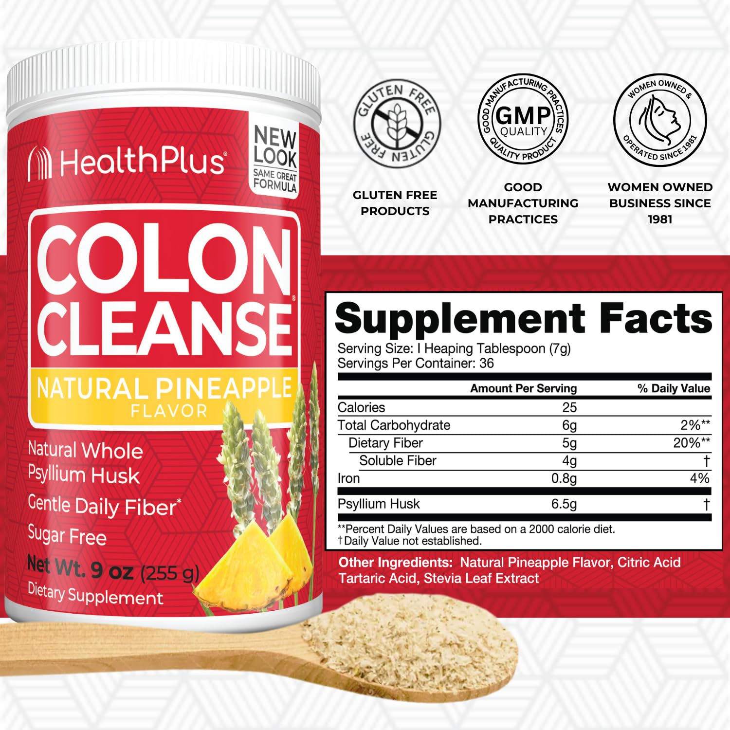 Health Plus Colon Cleanse: goût ananas, expérience agréable pour le confort digestif.